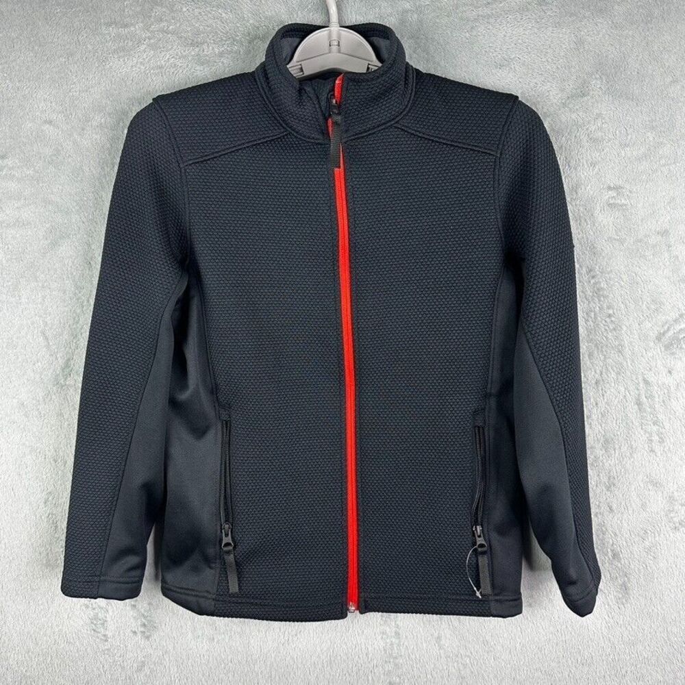 spyder jacket youth medium black full zip‎